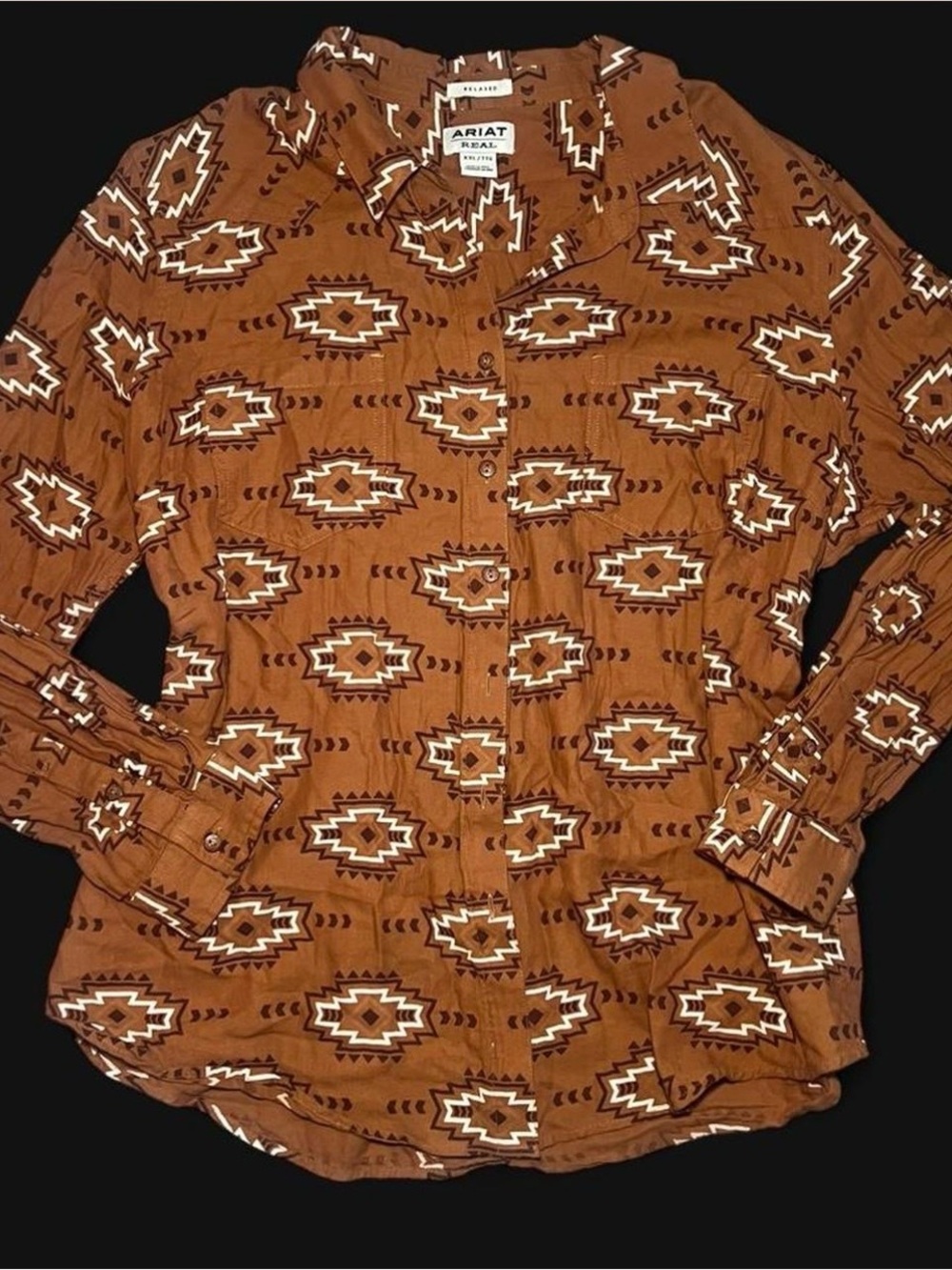 Ariat Relaxed Western Aztec Button Down Shirt